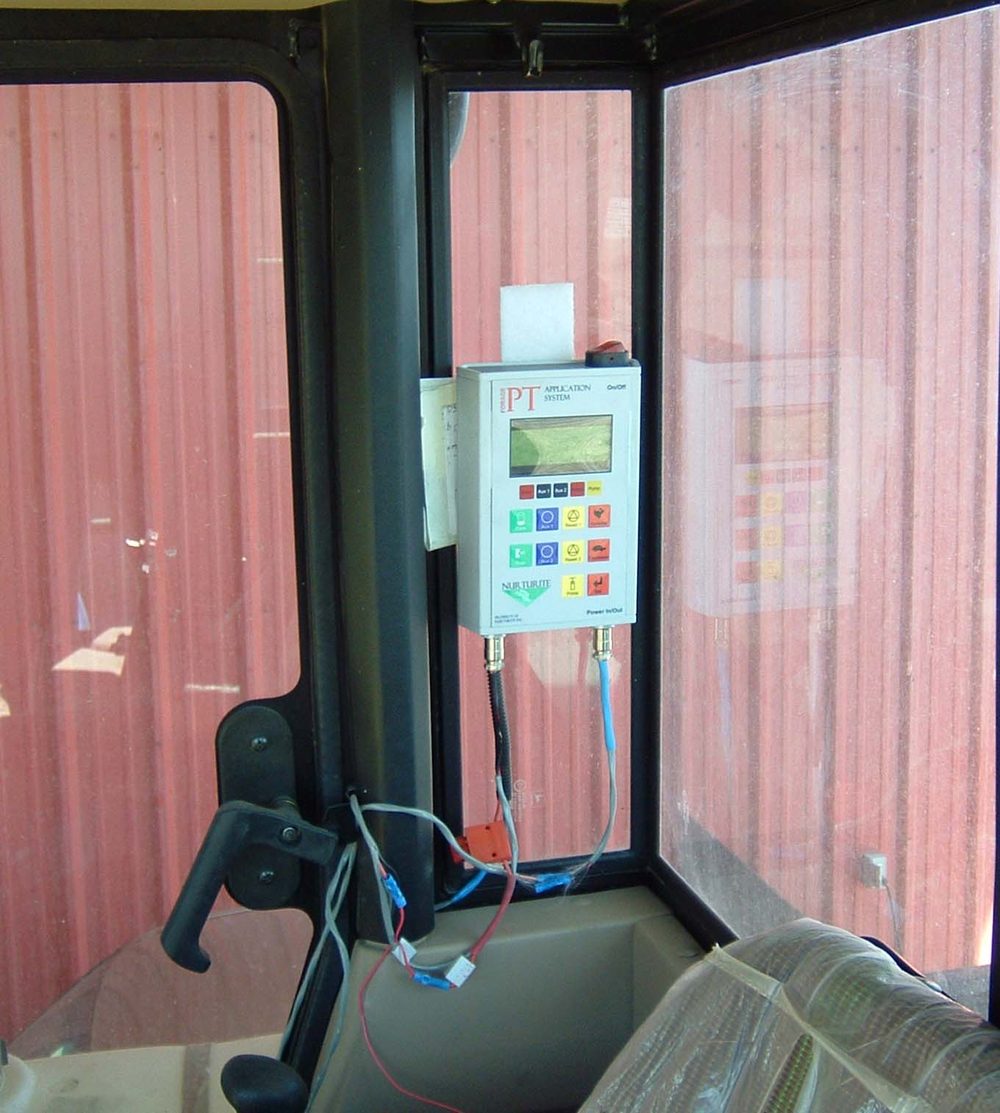 Nurturite controller mounted in the cab