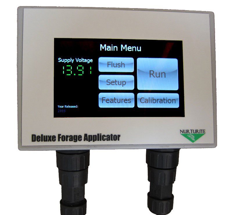 Nurturite Deluxe Forage Applicator touchscreen controller